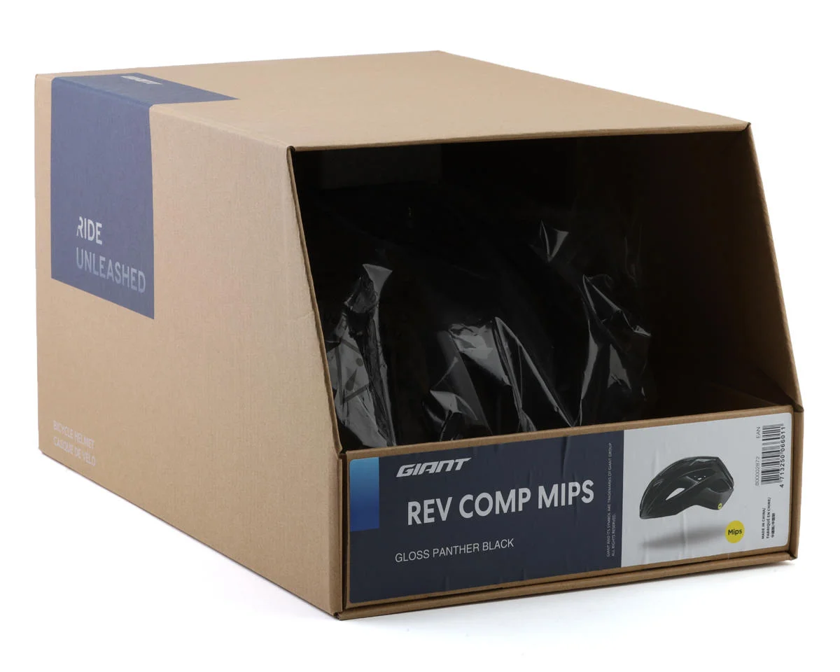 Giant Rev Comp Road Helmet (Black) (M) - view 4